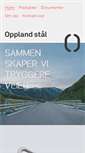 Mobile Screenshot of opplandstaal.no